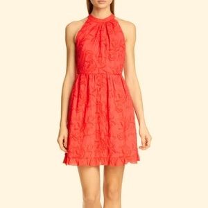Ted Baker Embroidered Coral Dress